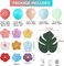 137pcs Moana Summer Birthday Party Supplies, Blue Coral Red Pearl Champagne Gold Balloons with Summer Hibiscus Stickers